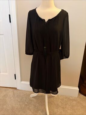 Maurices Black Dress with Sash